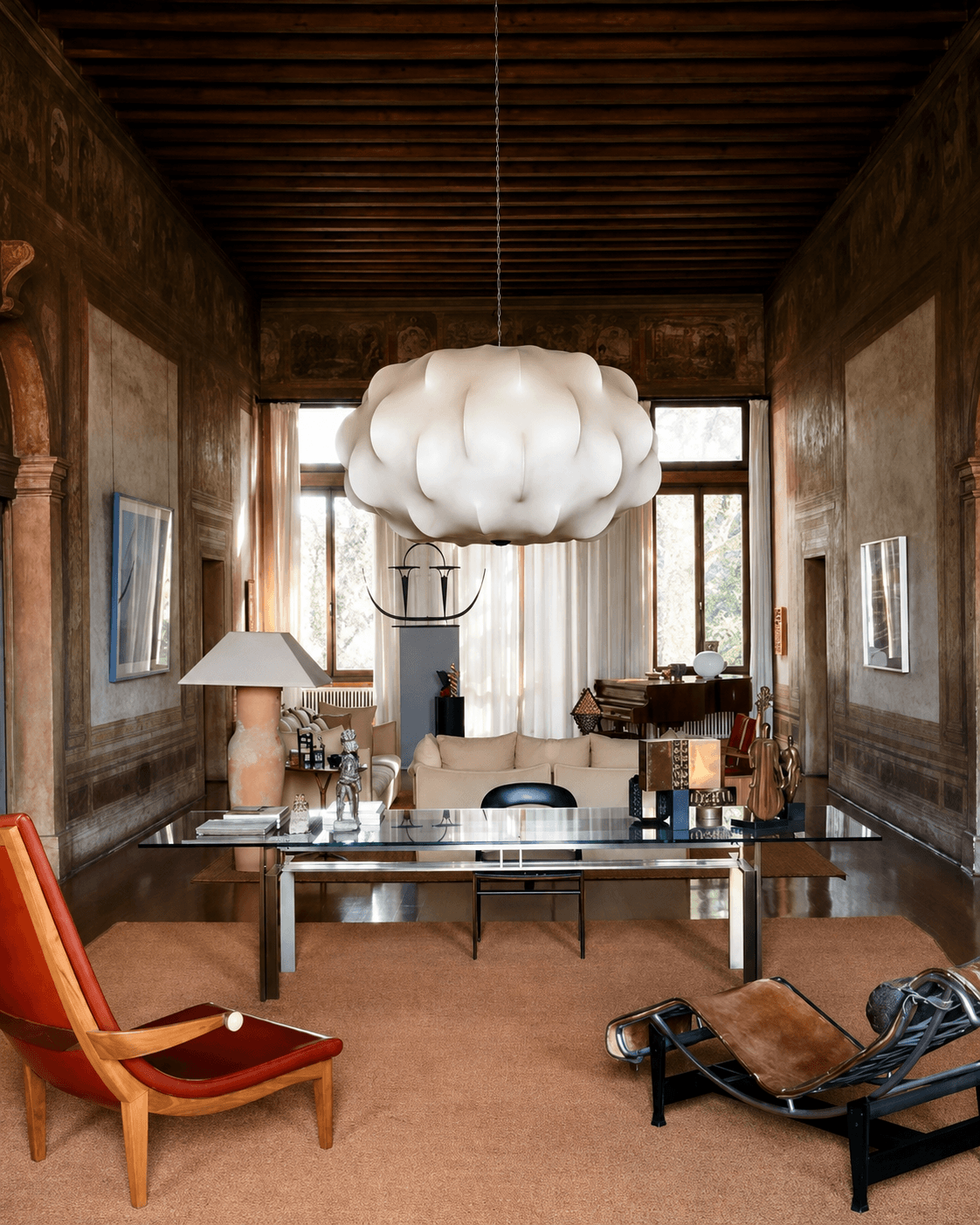 Curated vintage interior sourced through Curiouz